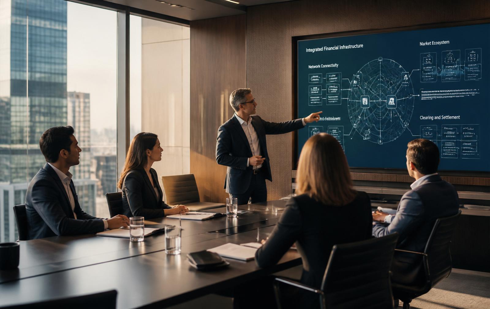Sessão de consultoria executiva em blockchain corporativo